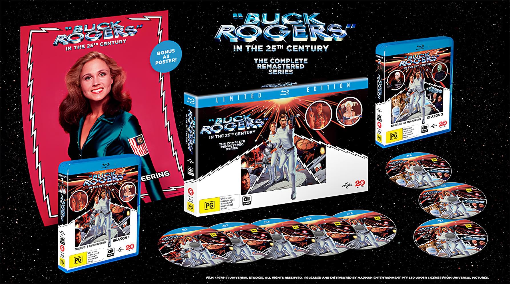 Buck Rogers in the 25th Century: The Complete Series [8-Disc Set] [1979-1981] [Blu-ray] [Region Free]