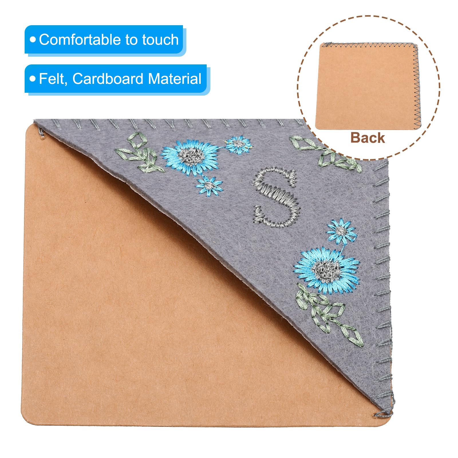 PATIKIL Personalized Embroidered Corner Bookmark - Image 3