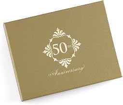 Hortense B. Hewitt Wedding Anniversary Guest Book, 50th Anniversary Flourish, 7.5" x 5.75"