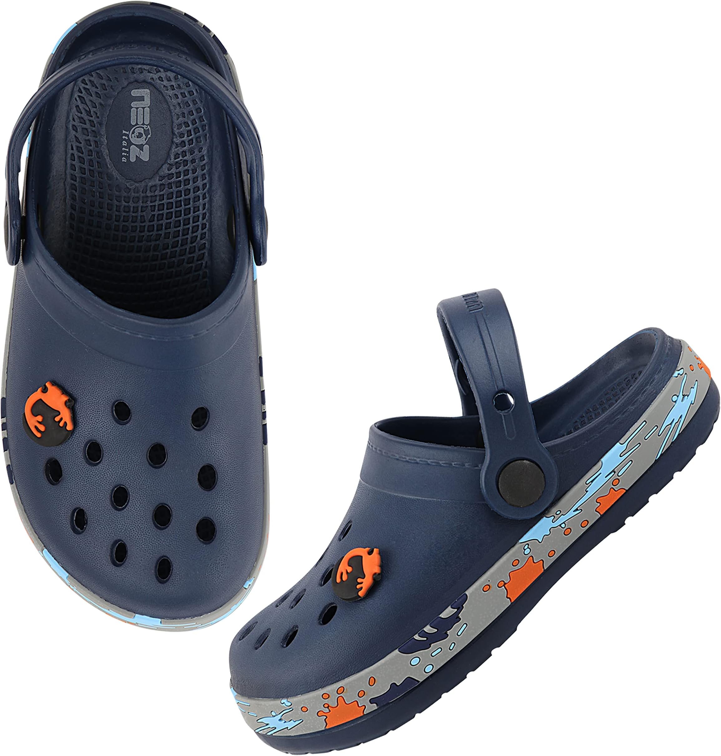Casual Slingback Clogs for Kids with Soft Sole | Slip-On Breathable, Lightweight | Comfortable & Durable | Stylish Indoor & Outdoor Sandals Clogs for Kids