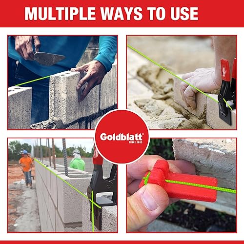 Miniatura 12 de Goldblatt Mason Line, cuerda de nailon trenzado #18 de 250 pies, perfecta para herramientas de jardinería o mampostería