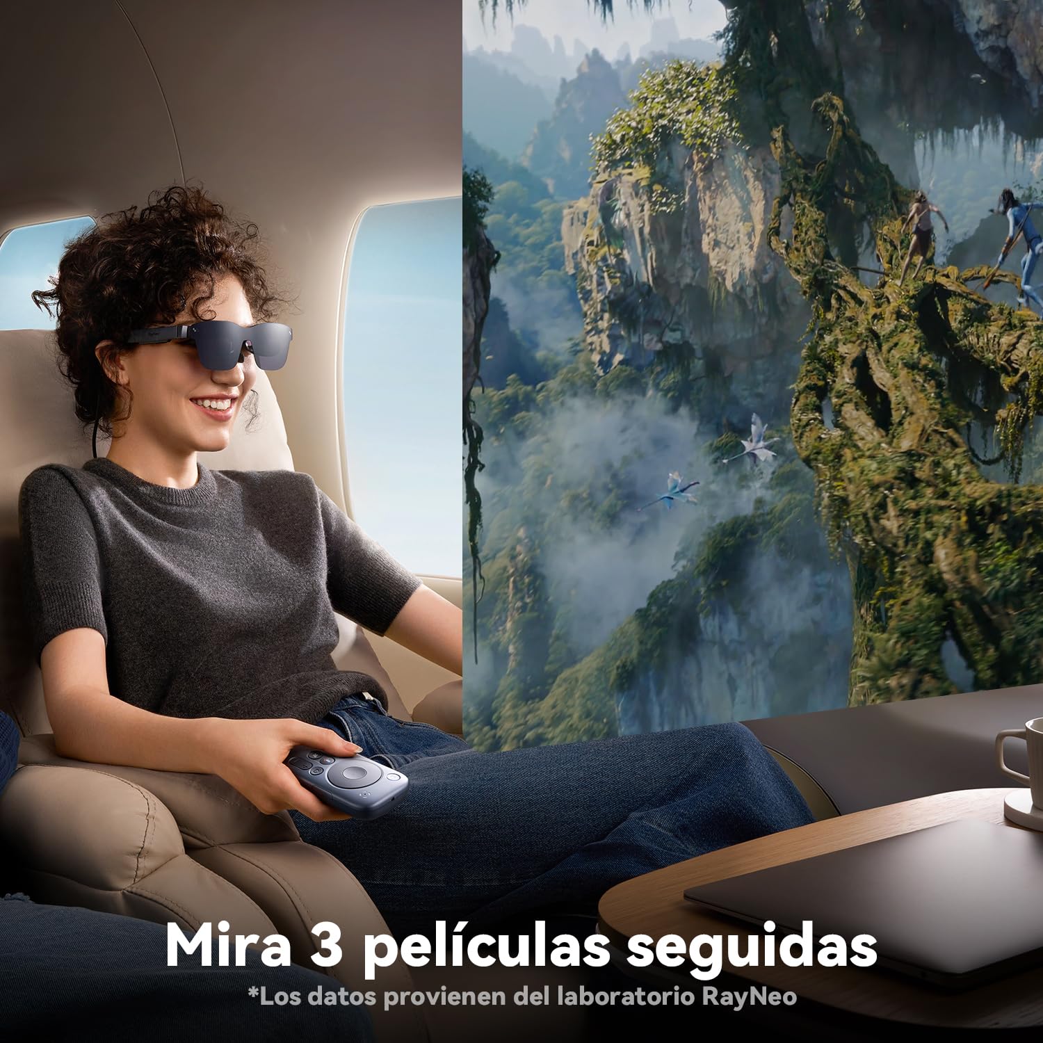 RayNeo Pocket TV – Dispositivo GTV Portátil Certificado (No para Netflix), Compatible con Gafas AR/XR Air 3s Pro/3s/2s/2, Smart TV Portátil con Wi-Fi