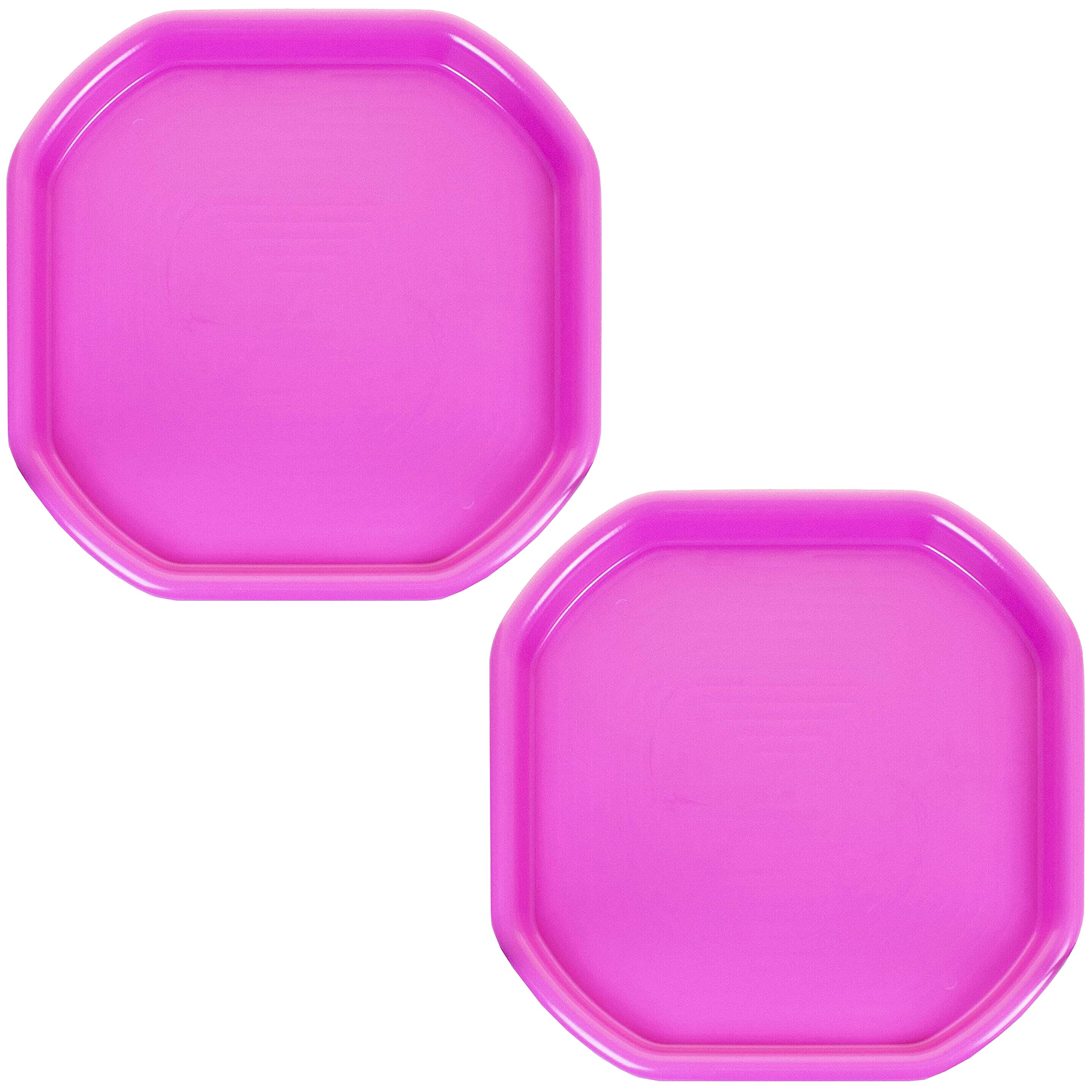 𝐂𝐇𝐏𝐋 2 Pcs - Heavy Duty Octagonal Plastic Mixing Tray 70 x 70 cm – Utility Tray For Paint Colour Mixing, Cement, Mortar, Sand, Plaster, Crafts, Gardening, Indoor & Outdoor Tasks - Pink