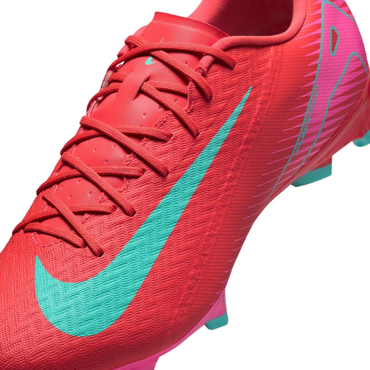 Nike Mercurial Vapor 16 Academy MG Low-Top Soccer Cleats (FQ8374-800, Ember Glow/Aurora Green) Size 10.5
