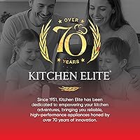 Vista 5 de Kitchen Elite - Freidora de aire compacta de 2.5 cuartos de galón, pequeña estufa de mostrador sin aceite con cesta antiadherente libre de PFAS