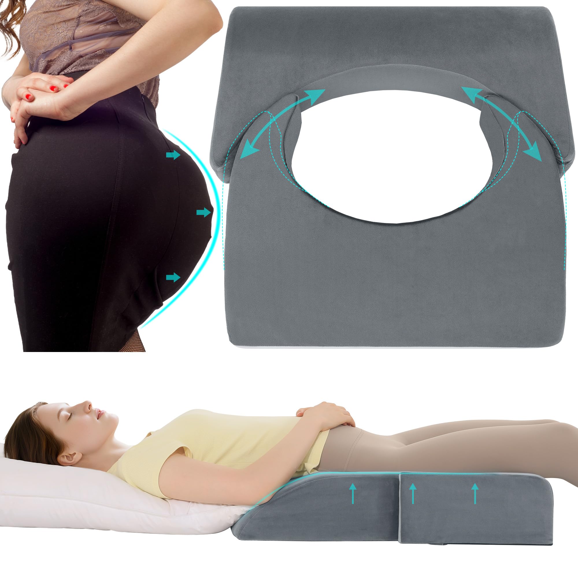 Photo 1 of HOMBYS Adjustable BBL Pillow for Post-Surgery Recovery