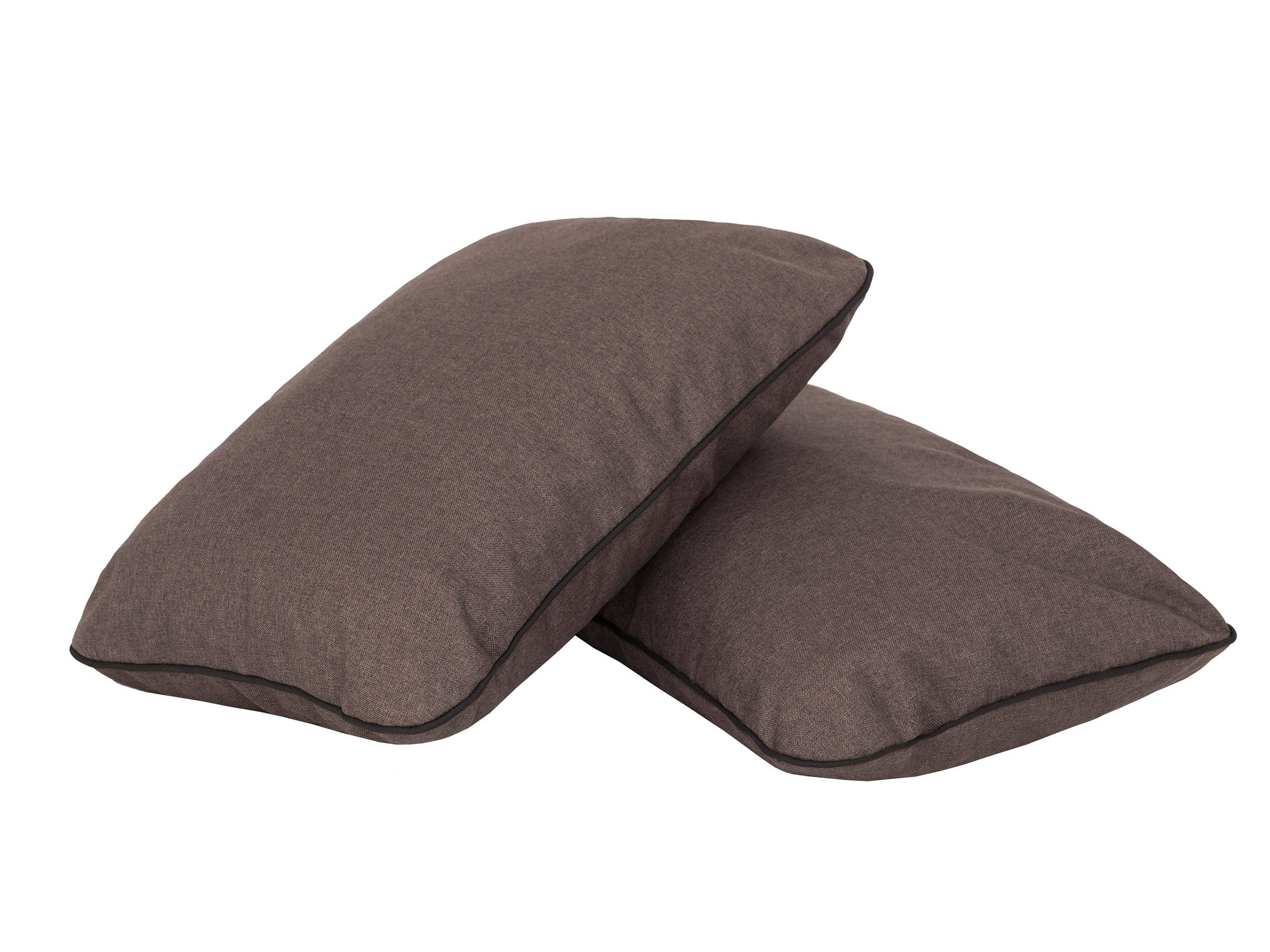 Cuscino per Panchina, Cuscino per panche da giardino a dondolo, Cuscino per panca altalena Hollywood - Cuscini Impermeabili con Cinghie di Fissaggio , incl. 2 cuscini laterali - 150 cm - marrone scuro
