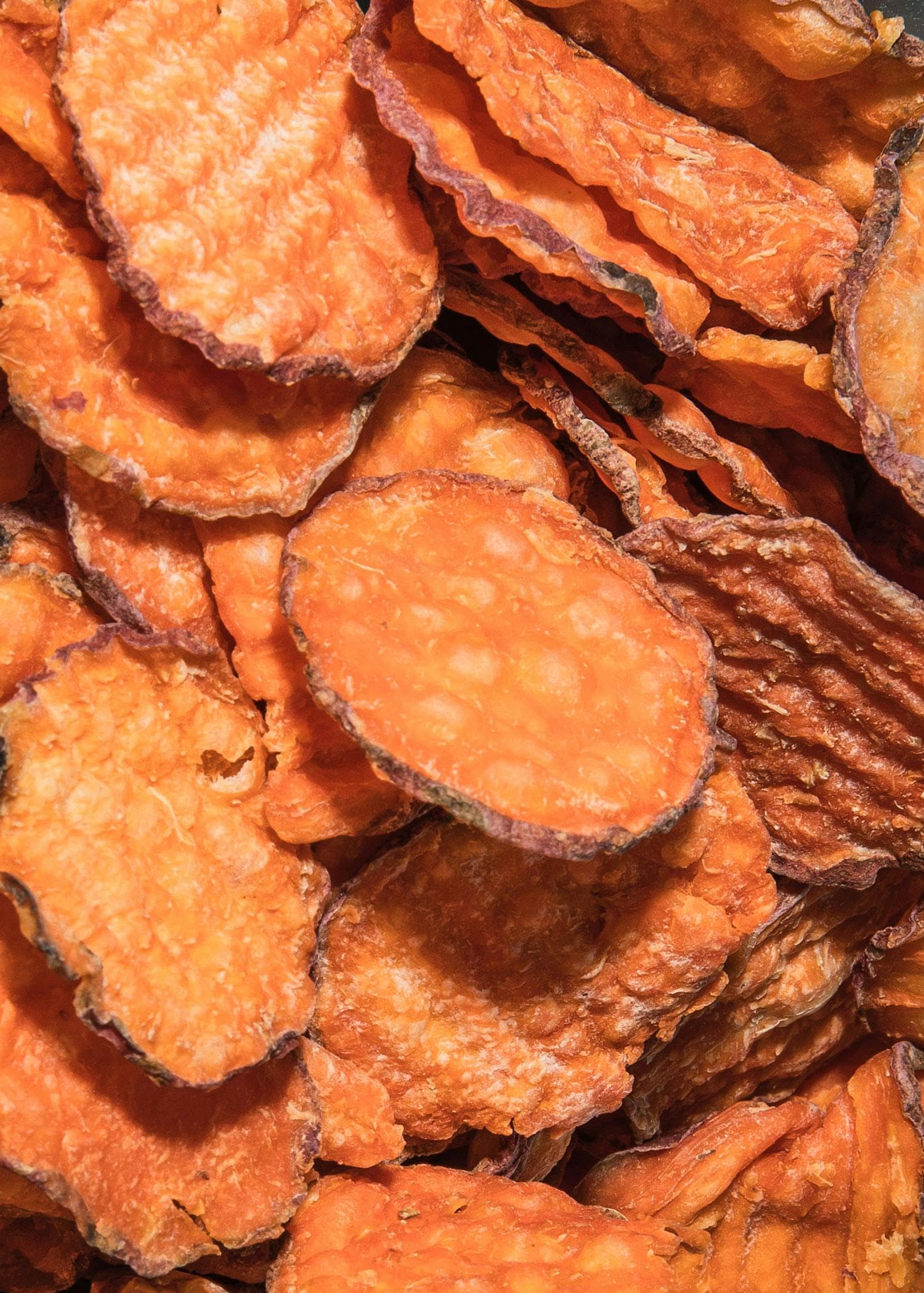 KoRo - Bio Süßkartoffelchips ohne Zusatz von Öl und Salz 200 g - Aus 100% Süßkartoffeln - Knusprige Scheiben - Ohne Zusätze