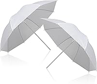 Vista 4 de EMART 33 inch Reflective Photography Umbrella,Studio Camera Photographic Props with Adjustable Light Stand,Flash Diffuser for Speedlight(4 Pack)