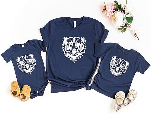 Miniatura 4 de Mommy and Me Shirts, Mama Bear Shirt For Woman, Camo Matching Family Shirts Mommy and Me Outfit, Mama Bear Papa Bear Mommy Daddy, Baby Brother