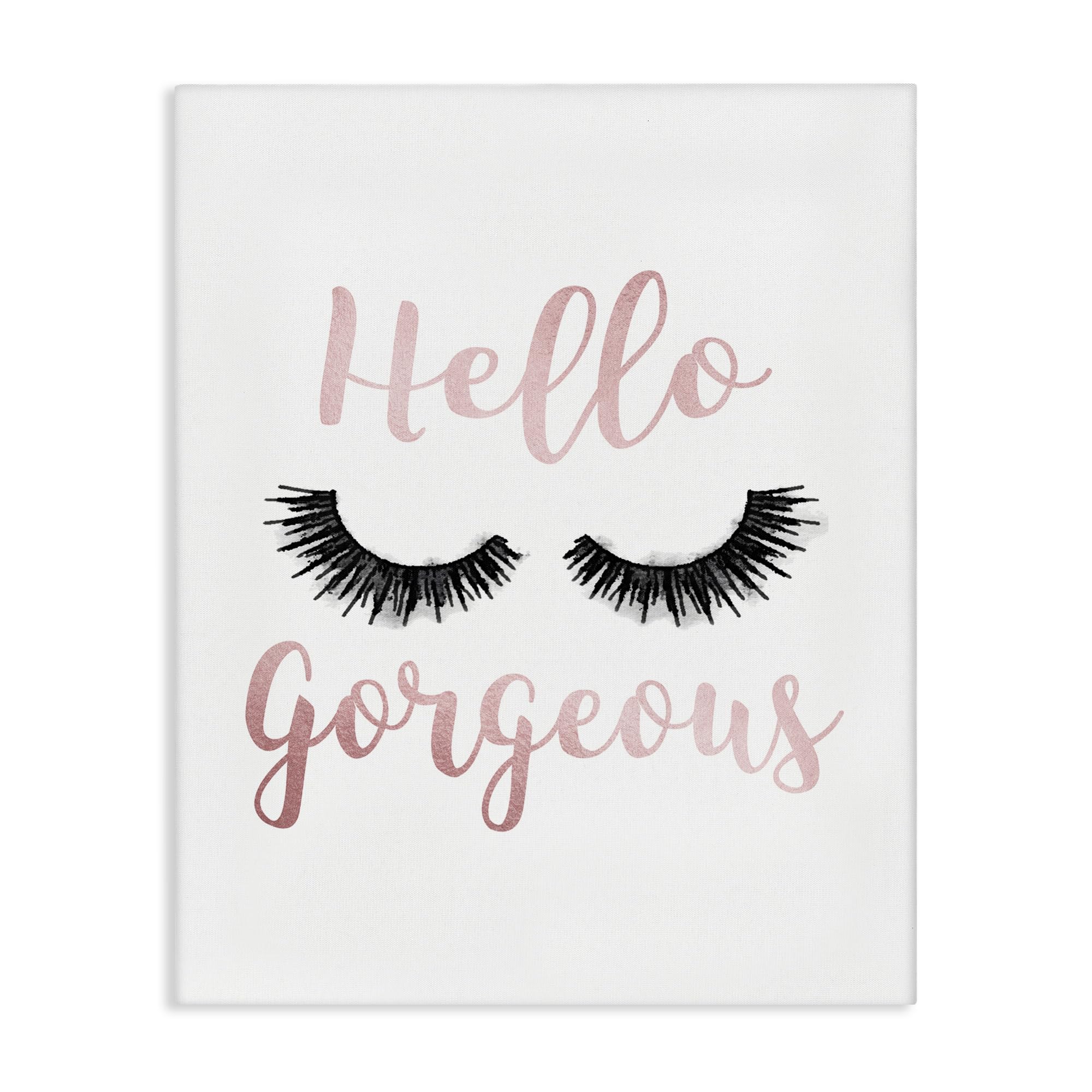 Stupell Industries 'Hello Gorgeous Black Eyelashes'| Canvas Art
