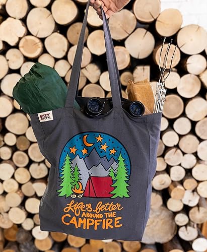 Miniatura 2 de Lazy One Bolsa de lona, bolsa estética para mujeres y hombres, bolsas de compras reutilizables, perfectas para compras, viajes y trabajo