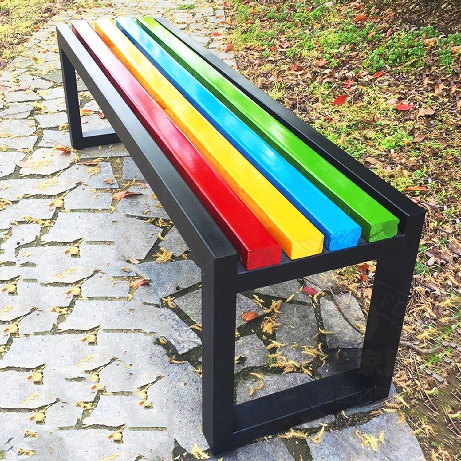 Banc d'extérieur 2 personnes pour pelouse arrière-cour et porche