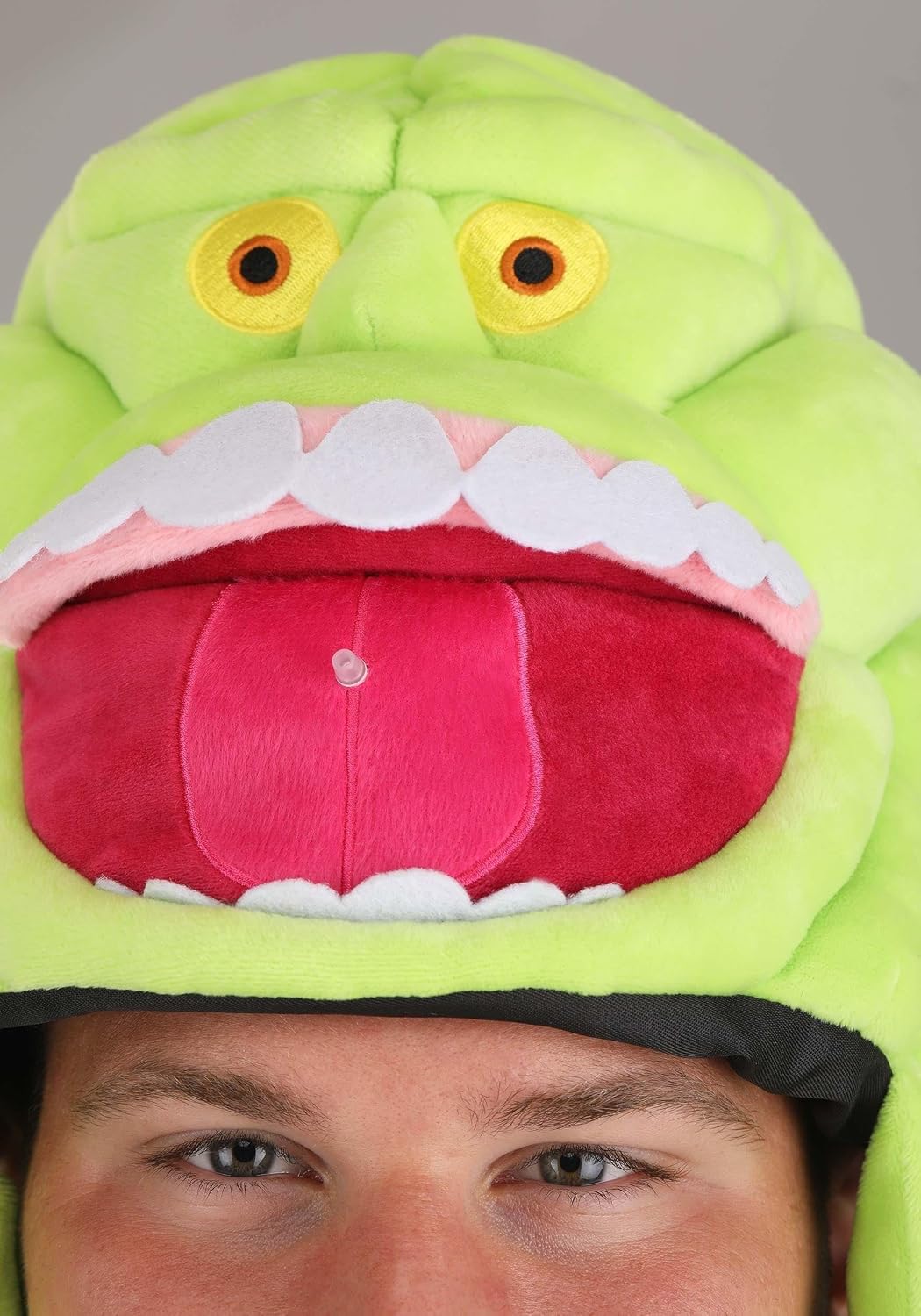 Slimer Sprazy Toy Costume Hat for Adults - Water Spraying Velour Hat with Adjustable Fit, Officially Licensed