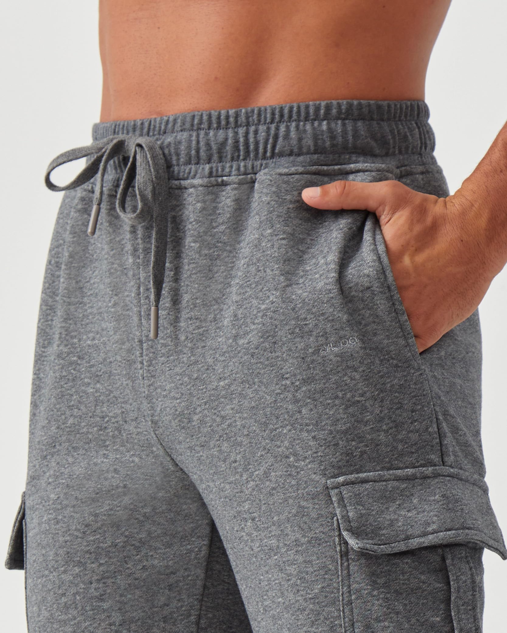 Zylioo Pantaloni cargo extra lunghi da uomo, pantaloni da jogging