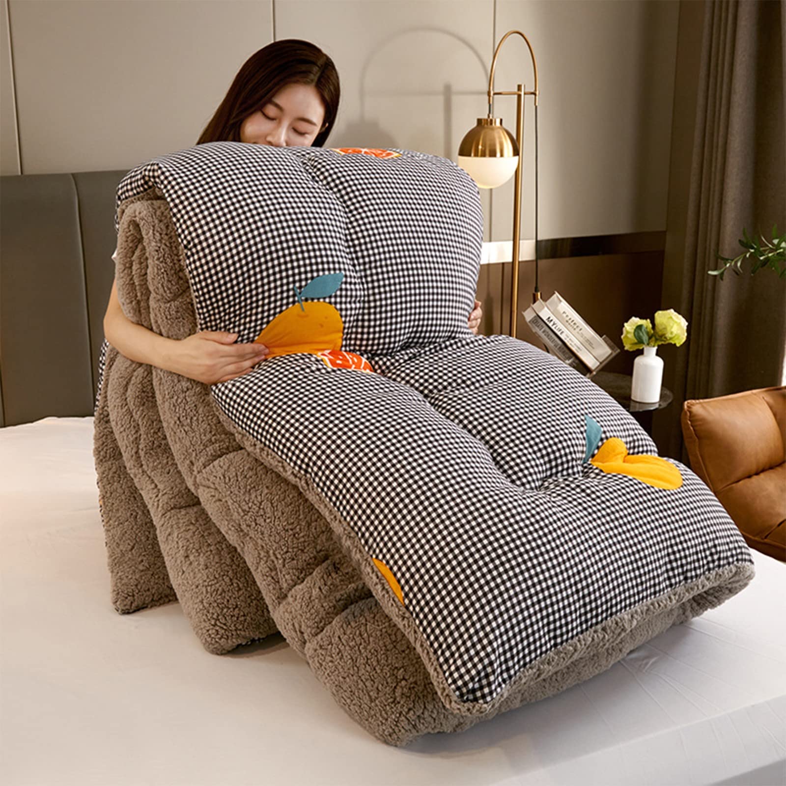 Manta Nórdica YRRA De Invierno - 200x230 Cm, 3 Kg, Cachemira De Cordero, Marrón, Extra Cálida Y Suave