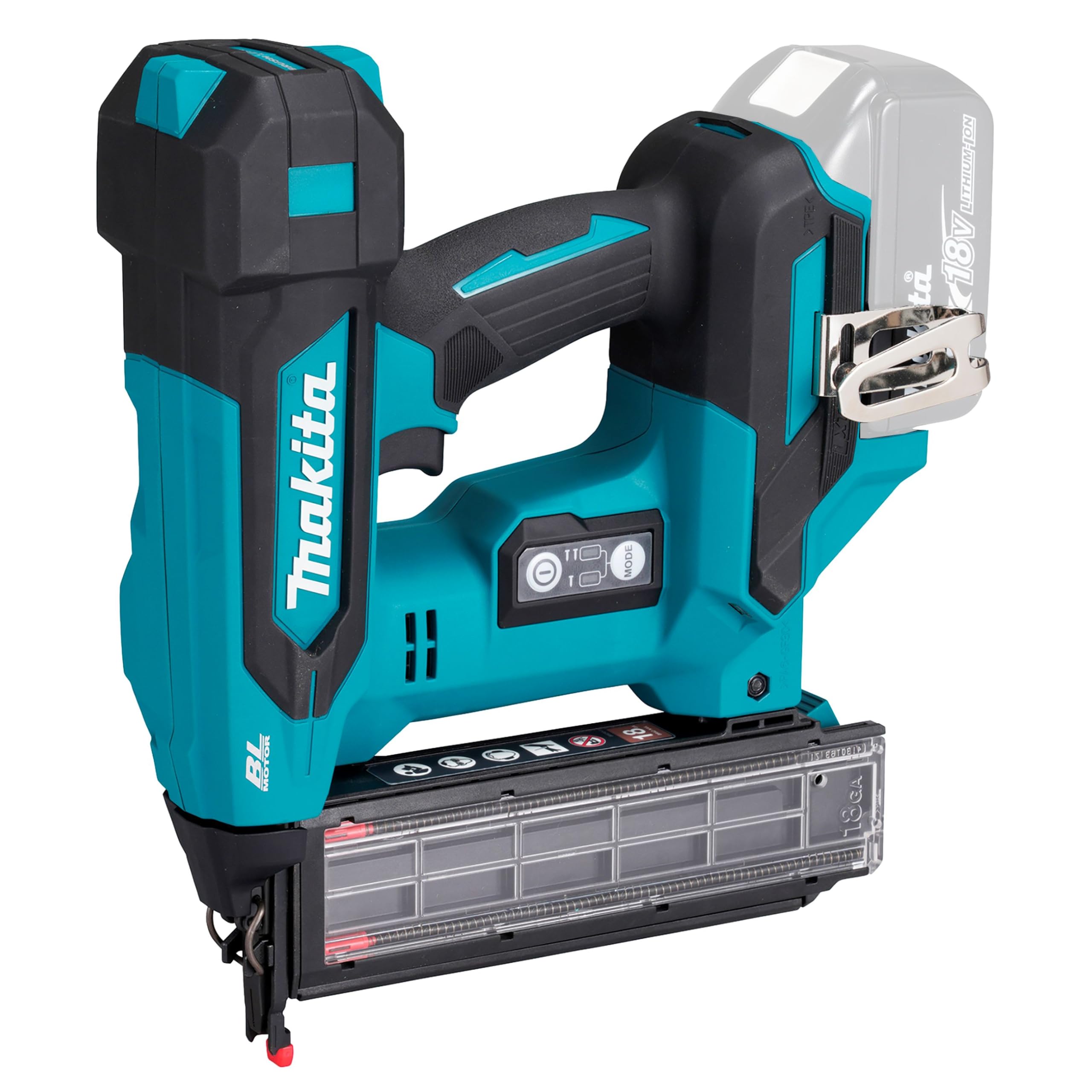 Makita DBN501Z, cloueuse sans fil 18 V, plastique, fonctionne avec piles