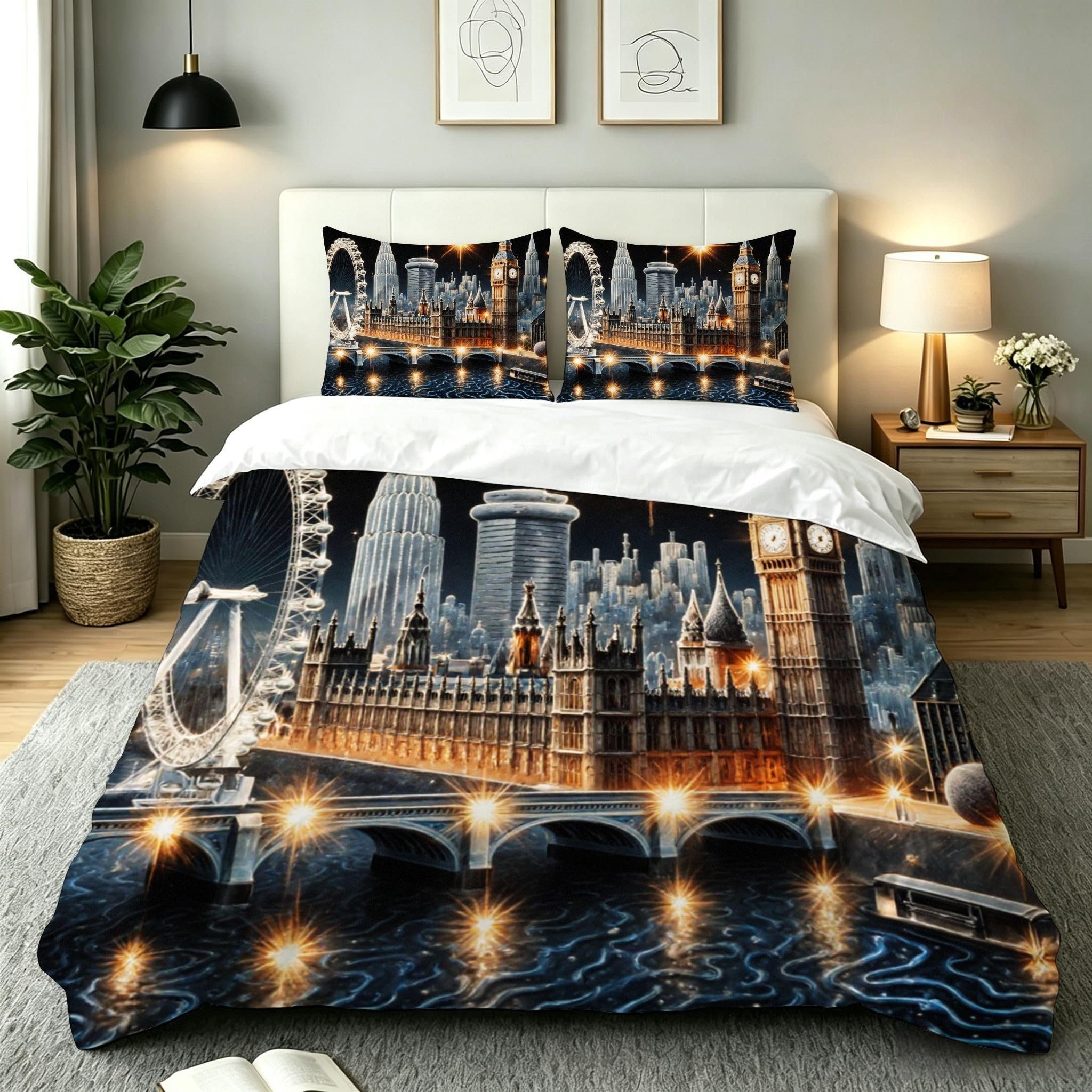 Housse de couette 140x200 avec fermeture éclair pour lit garçon et fille