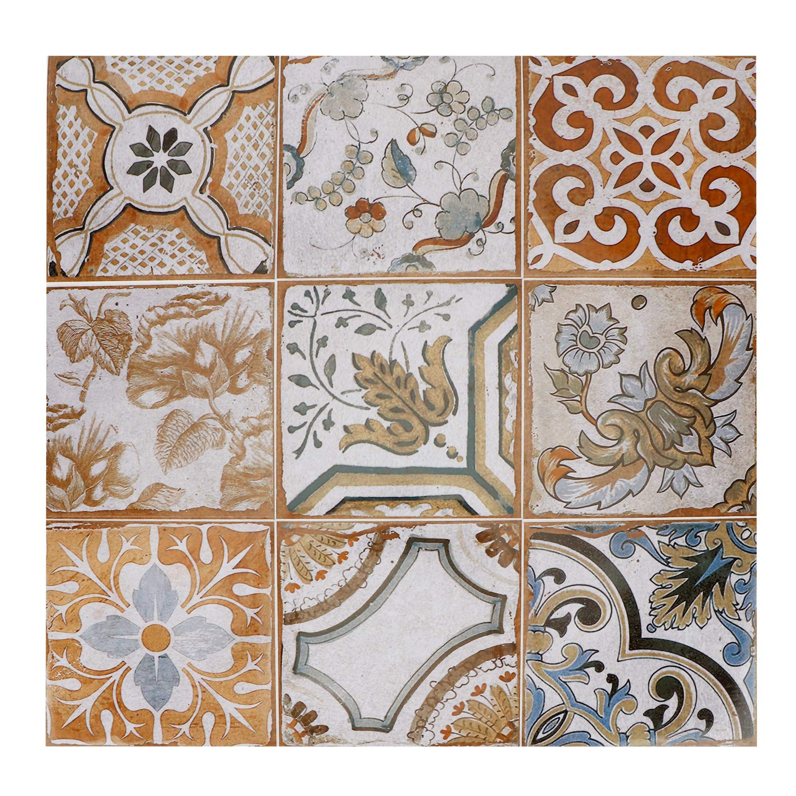 24Pcs Decorative Tile Stickers,Wall Sticker,Peel and Stick Backsplash Home Decorative Self Adhesive Tile Sticker Decal DIY Kitchen Bathroom Fireplace Decoration