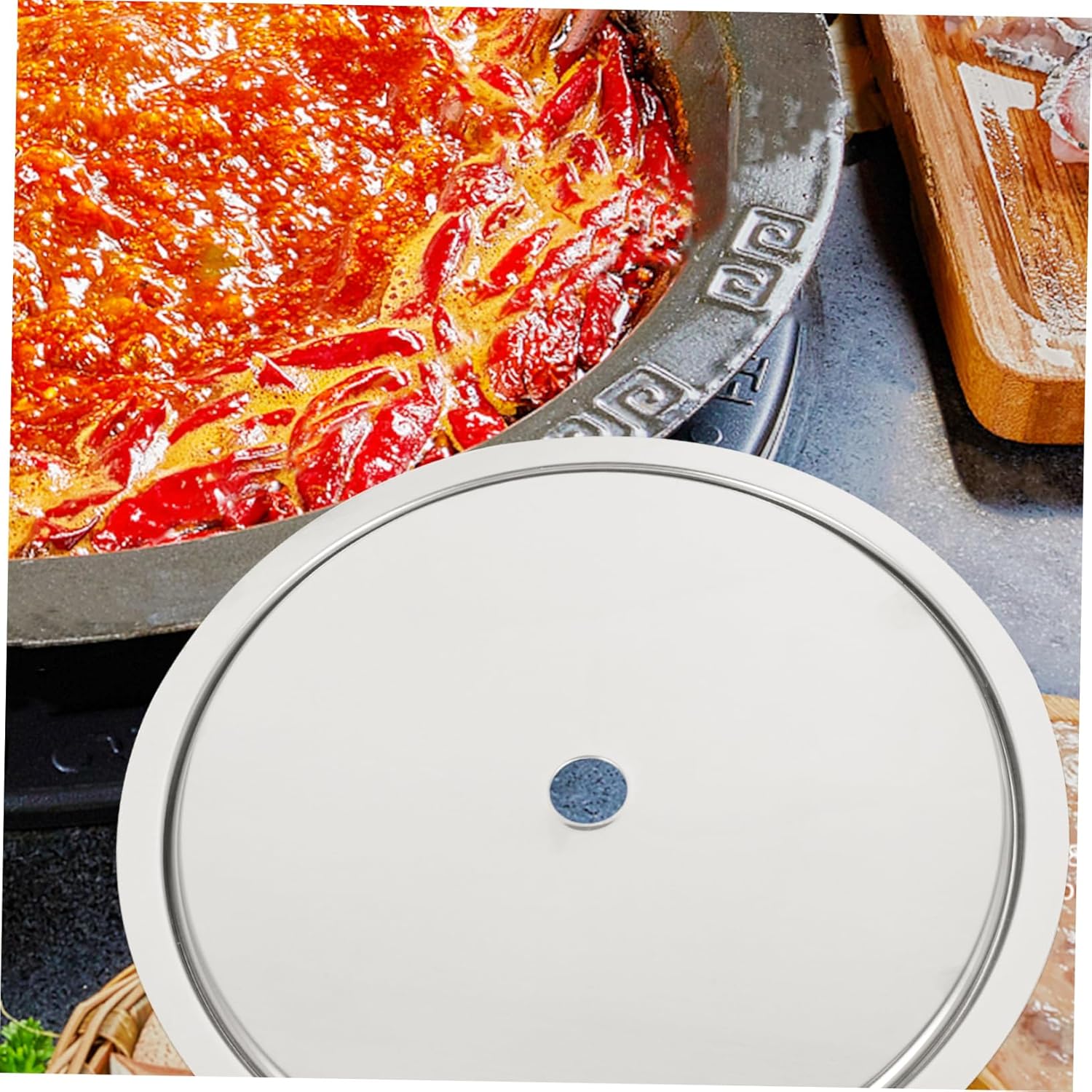 Stainless Steel Induction Cooktop Ring Plate Hot Pot Table Cookware Accessory Induction Stove Adapter Plate Accessories Heat Diffuser for Gas Stove