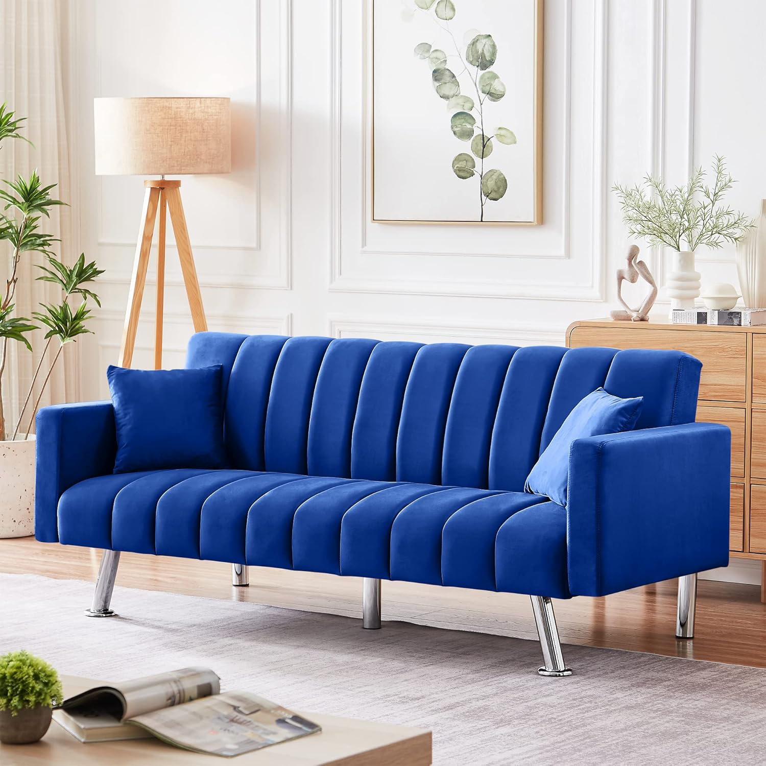 Buy Recaceik Modern Futon Sofa Bed, Convertible Folding Sofa Couch Upholstered LoveSeat Couch