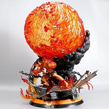 Amazon One Piece エース大炎戒炎帝火球16色発光可能abs Pcv制约560 Mm塗装済みフィギュア フィギュア ドール 通販