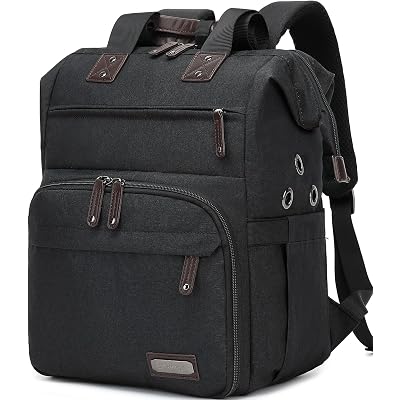Knitting Bag Backpack Yarn Storage Organizer Travel Bag with USB Charging Port, Tote Bag Holder for Knitting Needles, Crochet Hooks, Accessories - Black