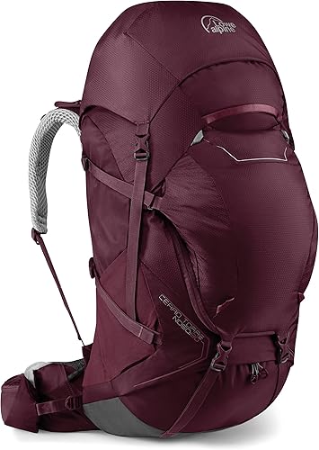 Lowe Alpine Mochila de senderismo Cerro Torre ND de larga distancia y remota para mujer, Cerro Torre ND60:80 Litro, Higo, Higo, Viajar