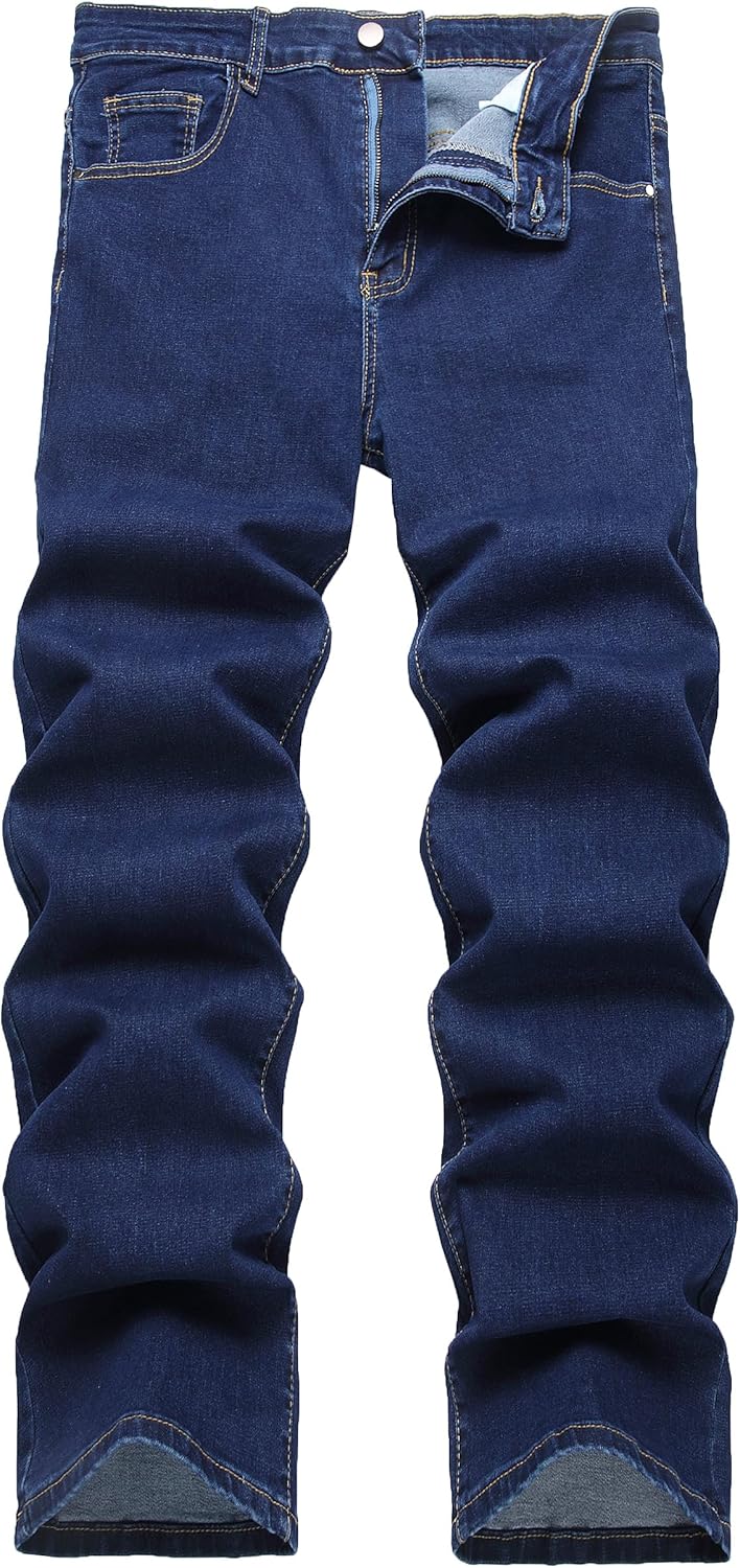 RANMCC Men's Baggy Jeans Loose Straight Fit Y2K Stretch Hip Hop Denim Casual Pants Jeans (Size 30-46)