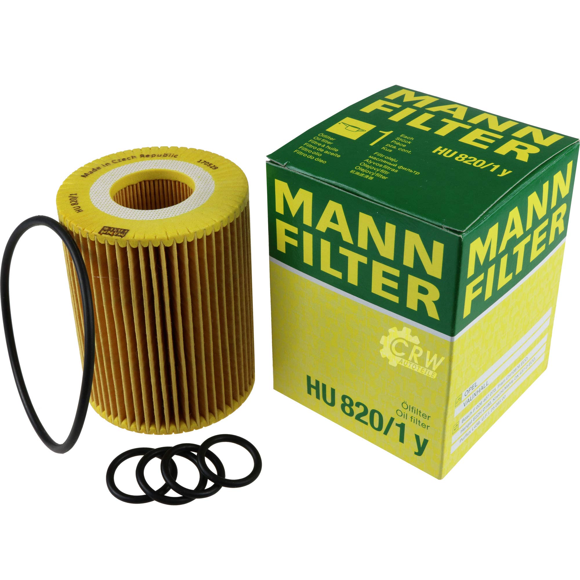 Paquete de inspección Kit de mantenimiento de filtros con filtro de aceite HU 820/1 y, filtro de aire C 30 138, filtro de combustible PU 8013 z, filtro de habitáculo CUK 2757, tornillo de