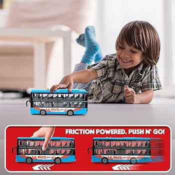 Amazon.com: ArtCreativity Double Decker Bus Toy with Lights