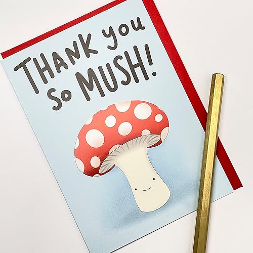 Miniatura 3 de Old English Co. Bonita tarjeta de agradecimiento para mujeres y hombres  Tarjeta de felicitación de agradecimiento con la frase "Thank You So Mush"