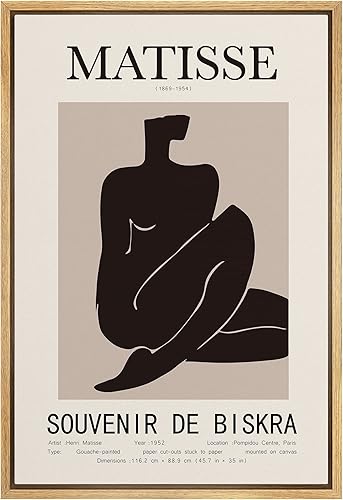 Miniatura 37 de MUDECOR Impresión en Lienzo Enmarcado Arte de Pared Azul Rosa Naranja Geométrico Bauhaus Collage Formas Abstractas Ilustraciones Bellas Artes