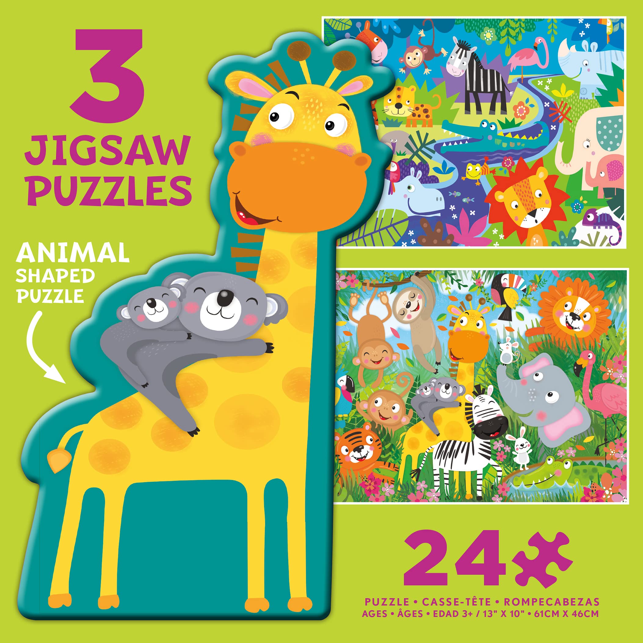 Amazon.com: Ceaco - 3 in 1 Multipack - Animal Shaped - (3) 24