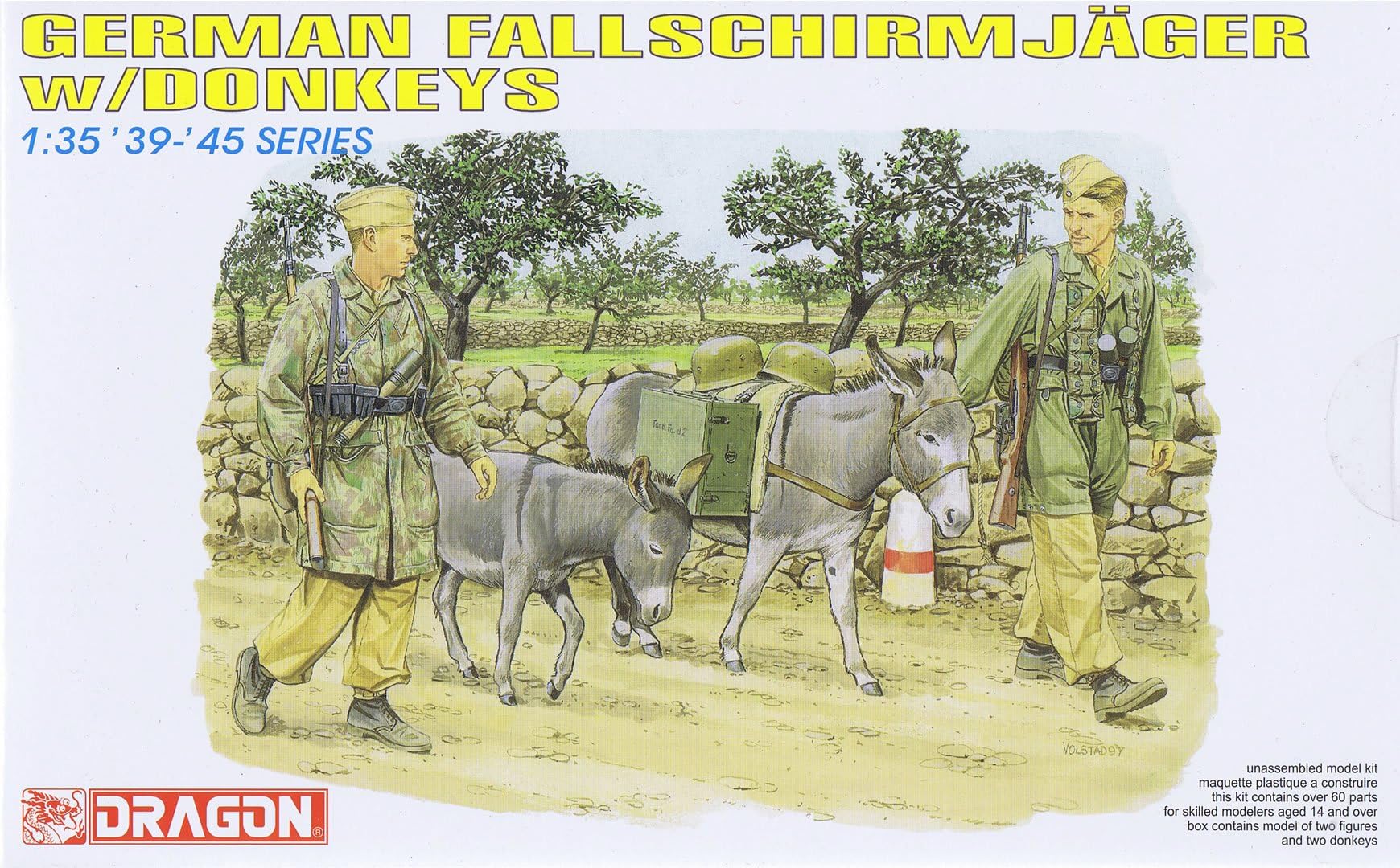 Dragon Models 1/35 Fallschirmjager w/Donkeys DML6077
