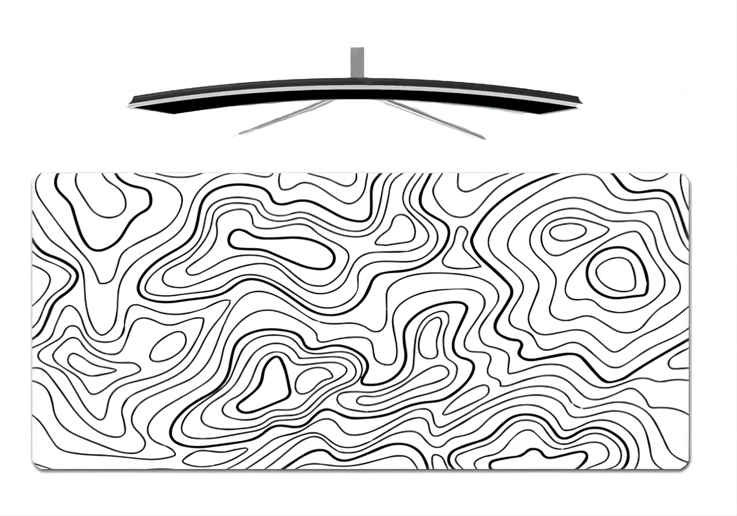 XXL Gaming Mouse Pad, 800x300x3mm Extended Desk Mat, Large Size Computer Mat, Large Gaming Mouse Pad with Non-Slip Base for Offices/Homes (B)