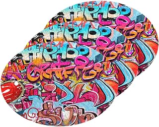 Coikll Graffiti Wall Kitchen Sponges Cleaning Odor Free Non Scratch Dish Sponge for Cleaning Dishes Bathroom - 3 PCS