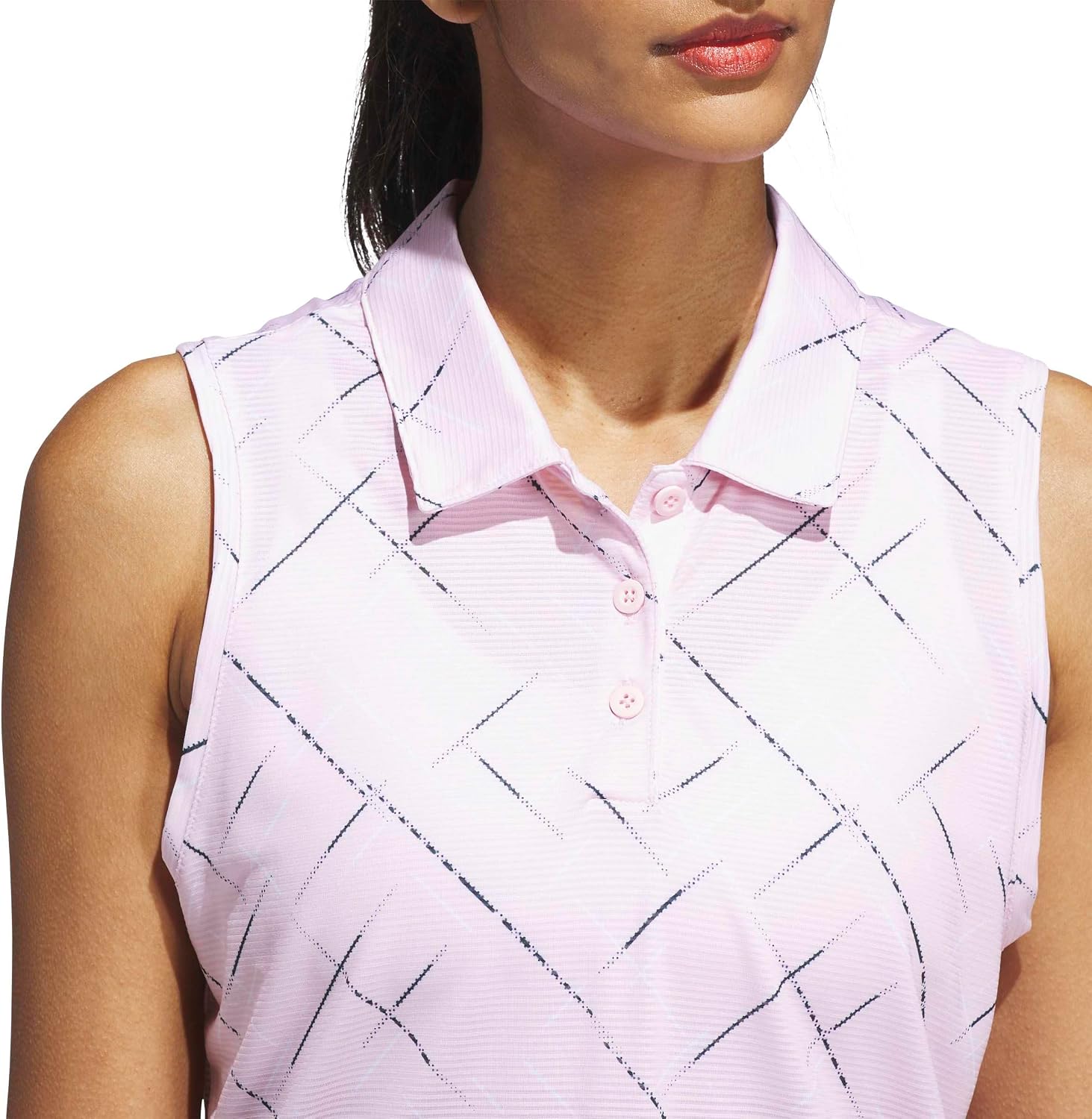 adidas Women's Ultimate365 Printed Sleeveless Polo Shirt