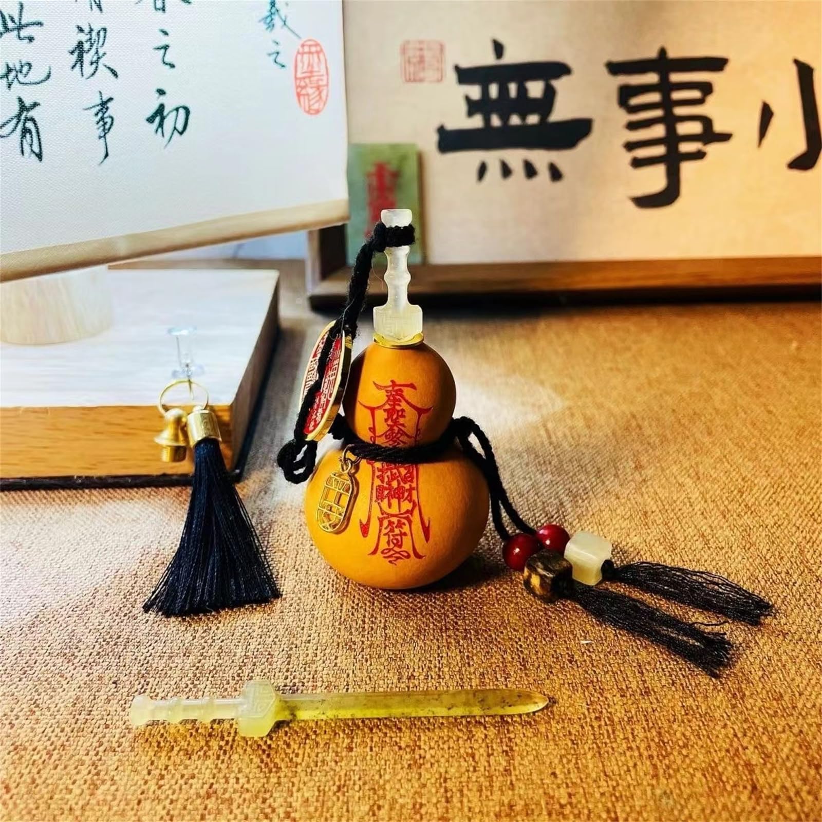 Amazon | Warayumi ミニひょうたん 剣を帯びる 幸運のひょうたん 風水