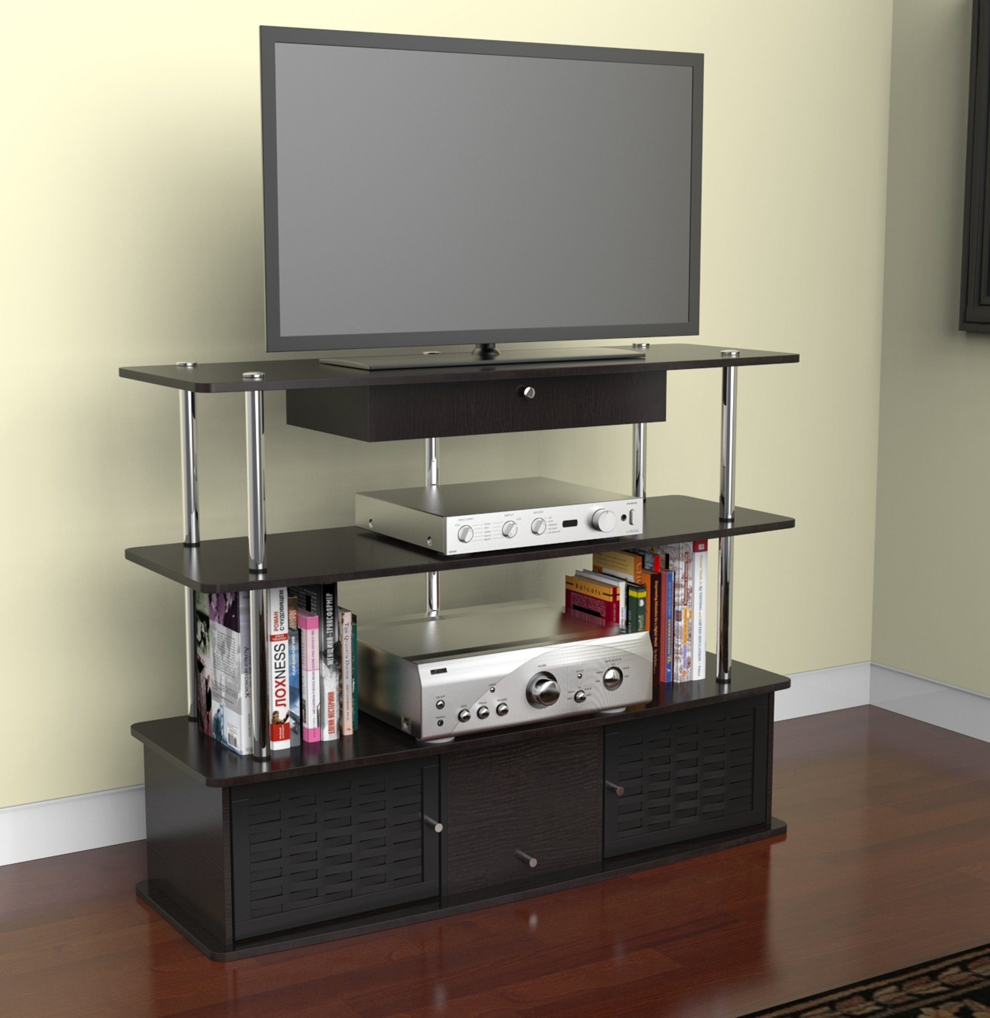 Convenience Concepts Designs2Go Aspen TV Stand, Black