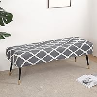 Vista 3 de SearchI Paquete de 4 fundas para silla, fundas elásticas para taburetes de bar, extraíbles y lavables, estampadas, fundas para sillas de taburete