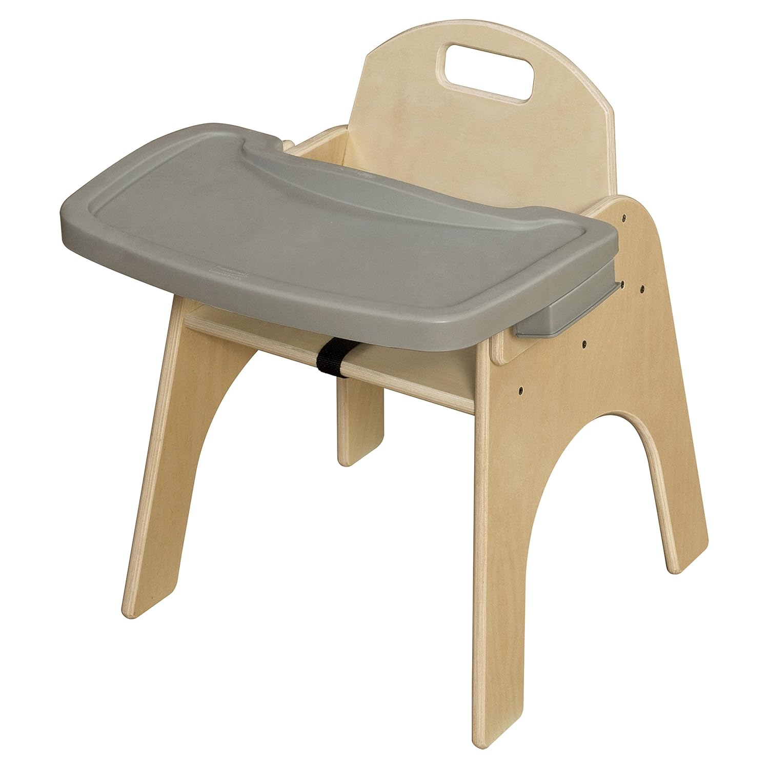 Stackable Woodie Kids Chair with Adjustable Tray, 13 High Seat