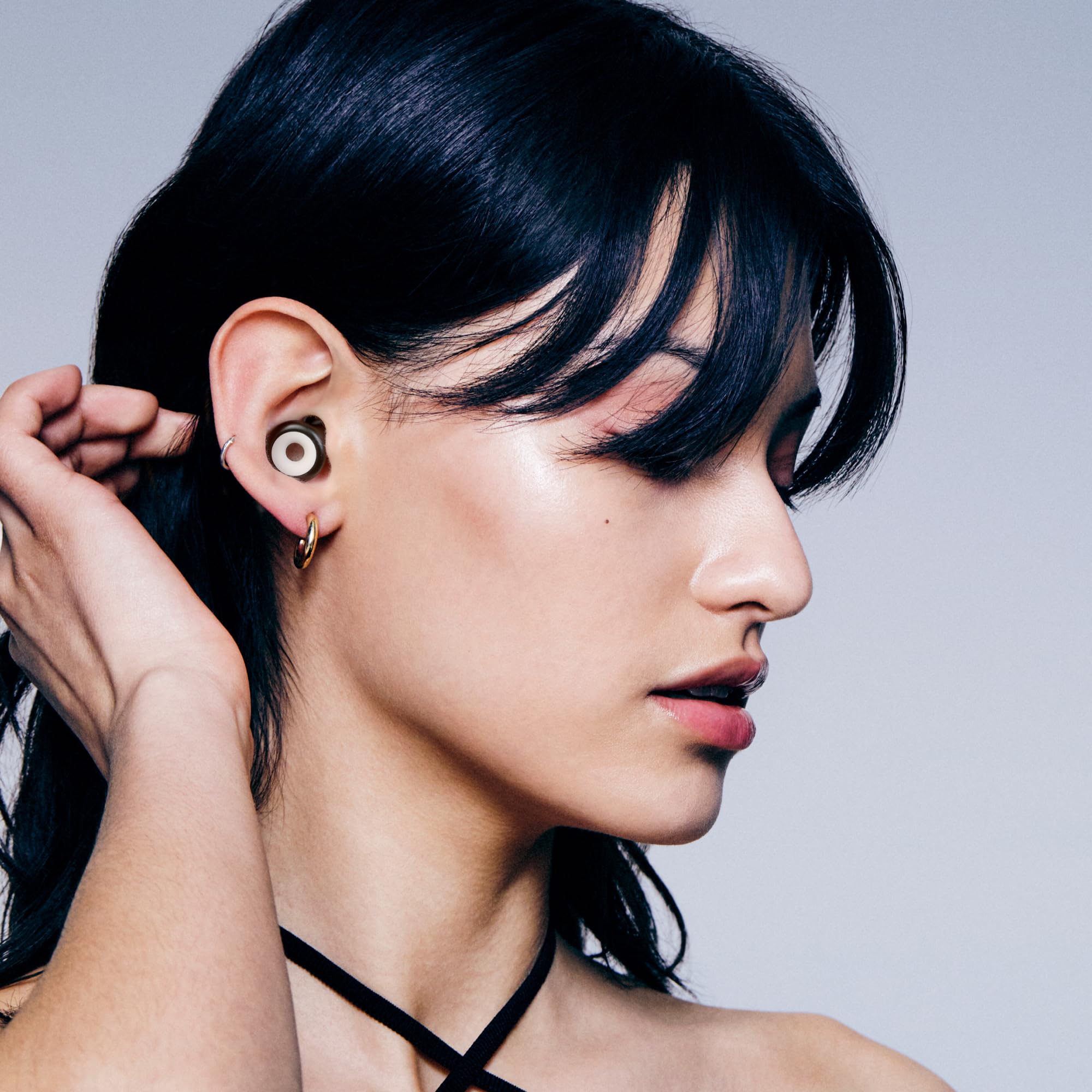 Loop Experience Plus – Bouchons d’Oreilles - Protection Auditive pour Musiciens, DJ’s, Batteurs, Festivals, Concerts et la Vie Nocturne – Réduction de Bruit de 18dB – Noir