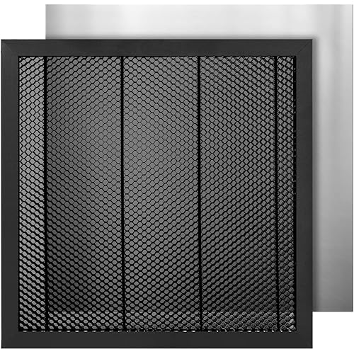 Twotrees Laser Cutter Honeycomb Working Panel Set,15.7x15.7x0.87 inch Honeycomb Laser Bed for CO2 or Diode Laser Engraver Cutting Machine,Honeycomb Working Table with Aluminum Plate
