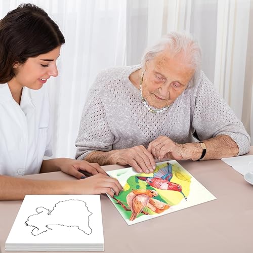 Miniatura 7 de 24 piezas de productos de demencia para ancianos reutilizables para pintura al agua, juguetes de animales de granja, actividades de demencia para