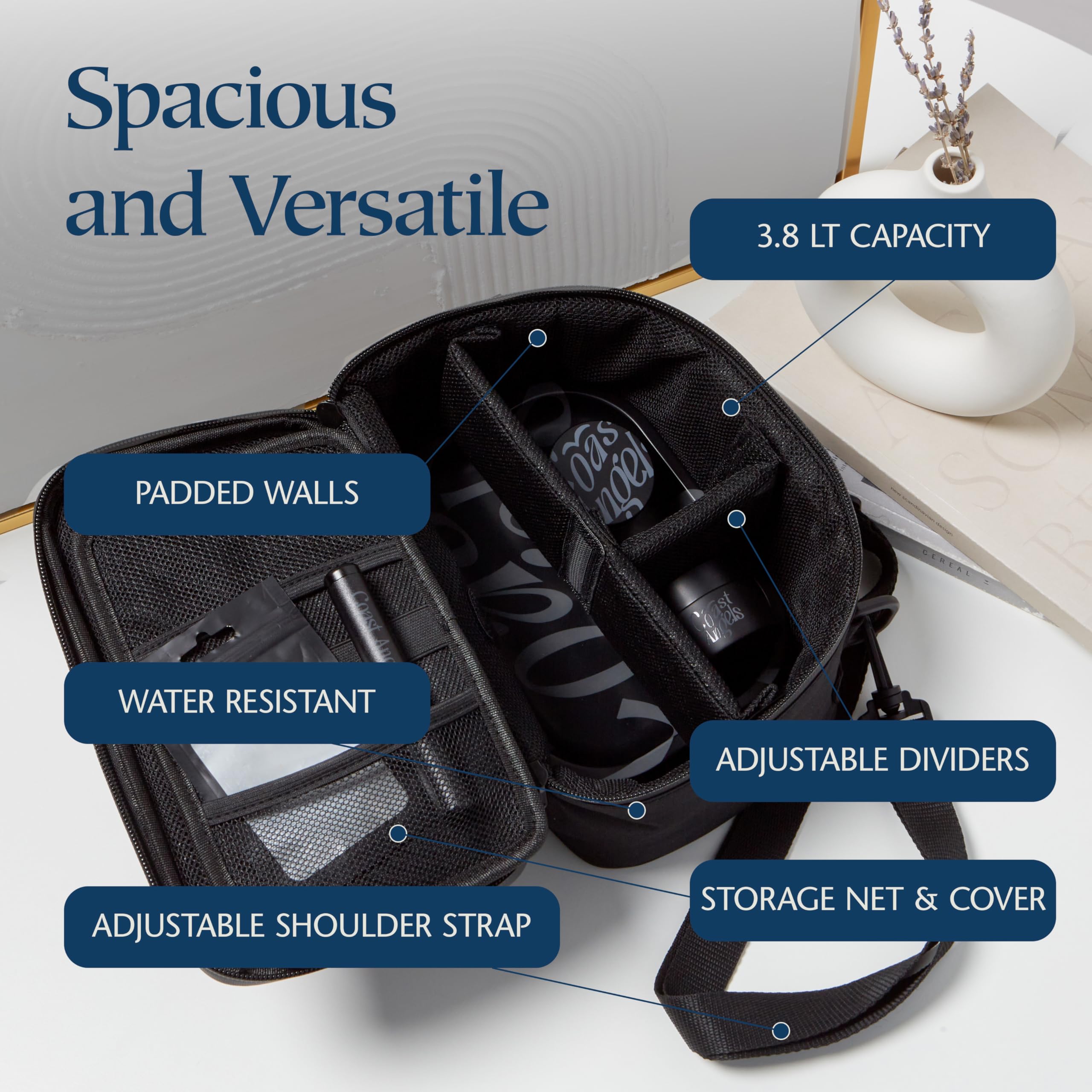 COAST ANGELS Smell Proof Bag with Lock - Smell Proof Container and Box with Combination Lock for Home Travel and Gifting - Image 3