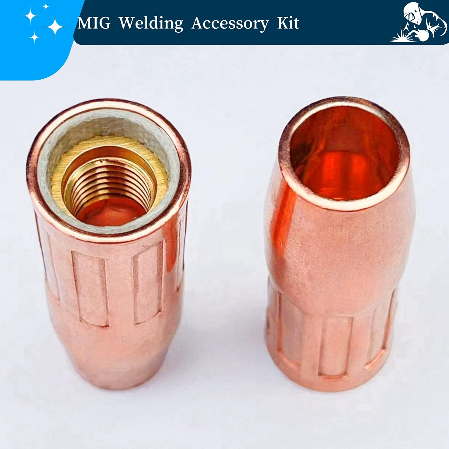 Mig Welding Torch Accessory Kit 0.030 for Lincoln Magnum 100L Weld-Pak,Welding Tips, gas nozzles 21-50 1/2",gas diffusers Fit Welding Torch,Copper (0.030”)