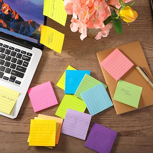 Miniatura 4 de Paquete de 72 5760 hojas de notas adhesivas de 3 x 3 pulgadas, bloc de notas adhesivas adhesivas autoadhesivas, bloc de notas para oficina, hogar,