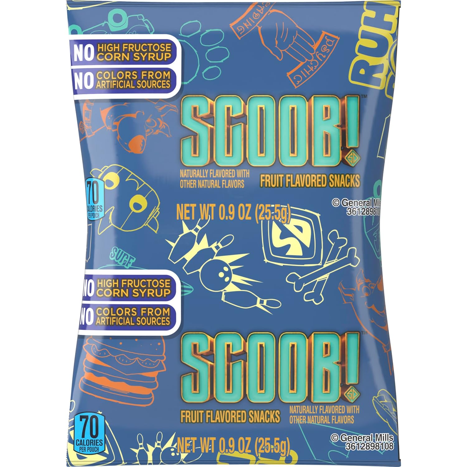 Betty Crocker Scooby Doo Fruit Snacks, 0.9 Oz, 96 Count
