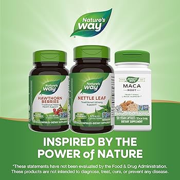 Amazon | 海外直送品 Nature's Way Nettles, 100 Caps 435 MG
